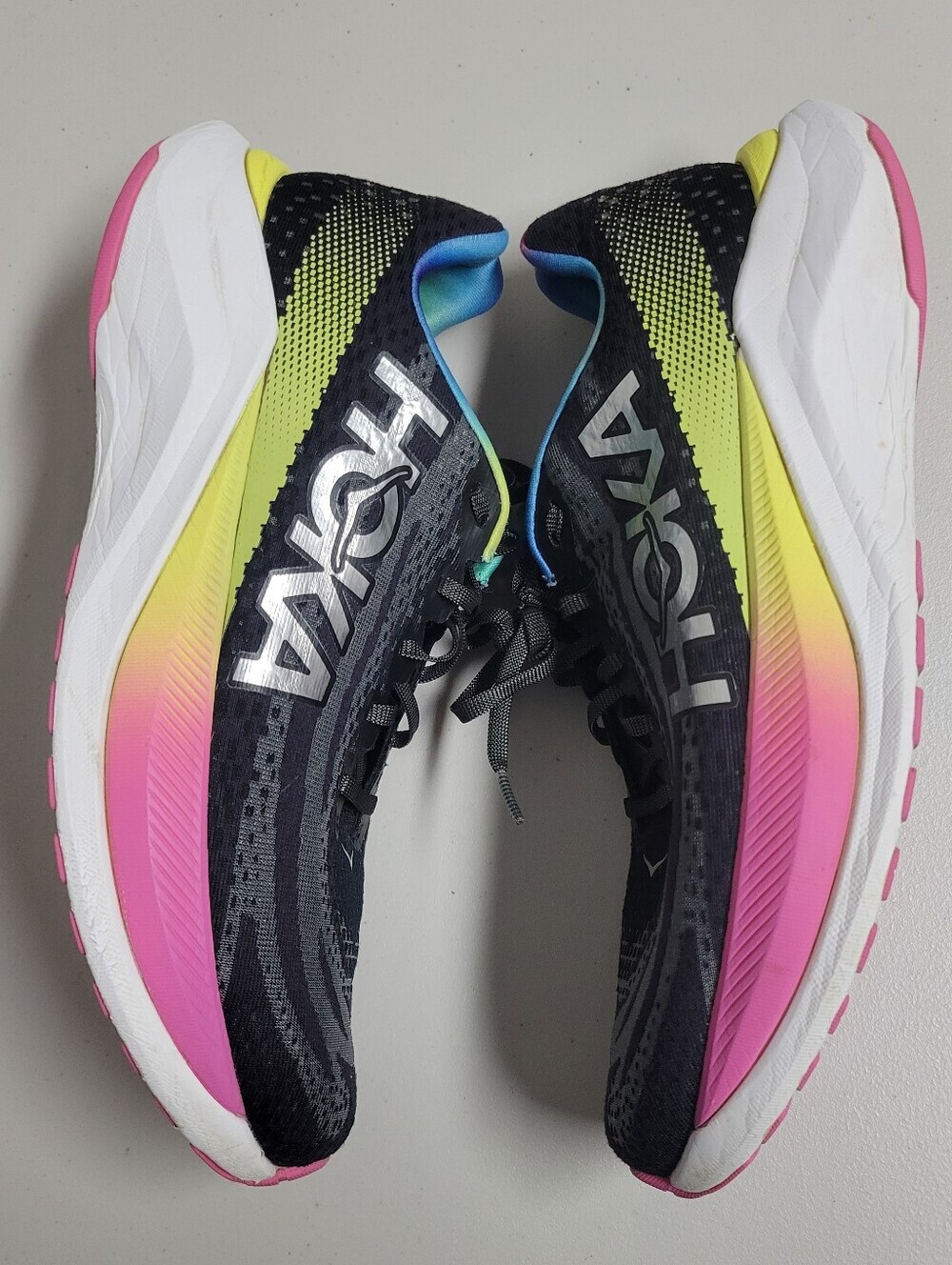 Hoka One One Mach X Black Multicolor Men's Athletic Sneakers  Shoes Size 10.5 D. - Picture 5 of 14